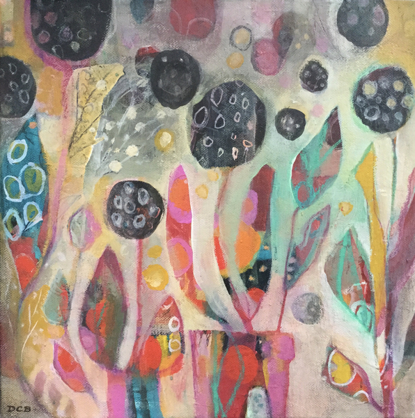 Wild Flowers IV, Acrylic on Canvas, $250
