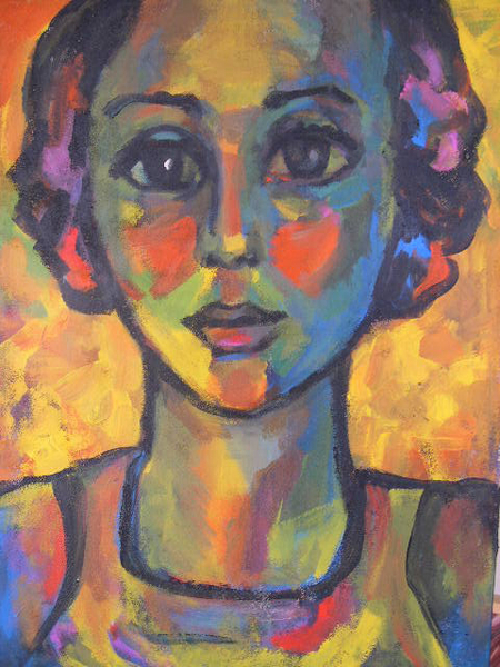'Flower Child' Acrylic on Canvas  24"x 18"   SOLD