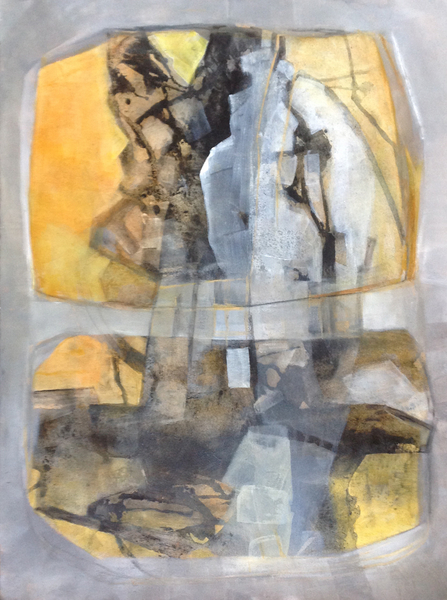 'Struggle' Acrylic and Charcoal on watercolour paper, 30"x 22"  SOLD