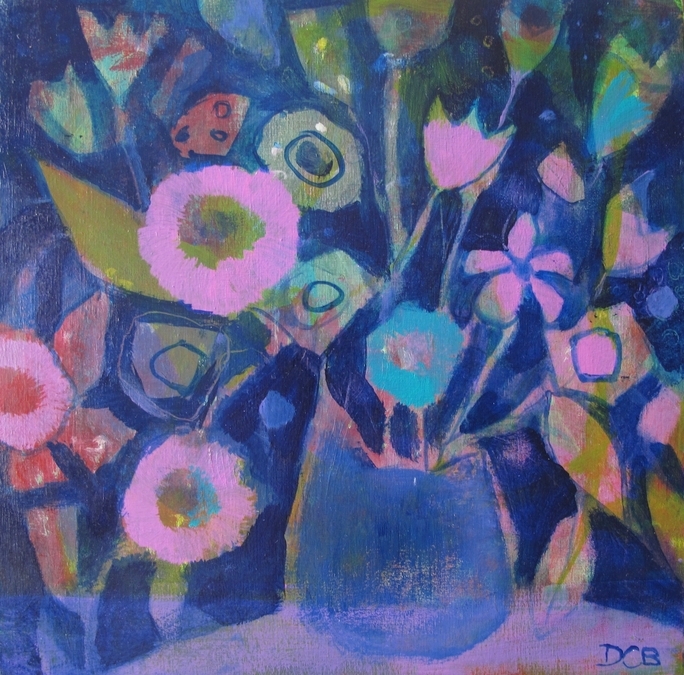 Wild Flowers  12" x 12"   Sold at the Ottawa Art Gallery Annexe '